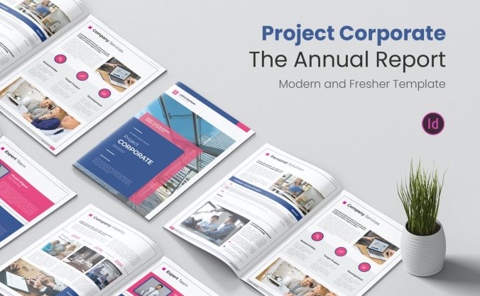 高品质多用途企业年度报告品牌VI手册画册宣传册设计素材模板