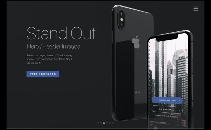 高品质专业3D iPhone X苹果手机PSD样机素材