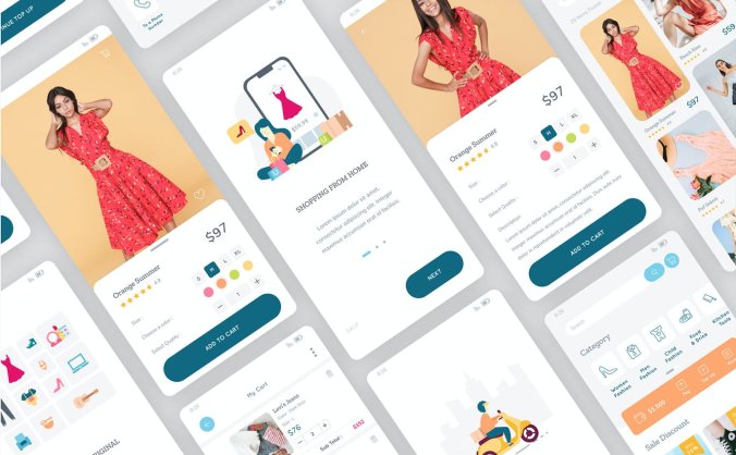 32个移动电商APP UI界面设计模板