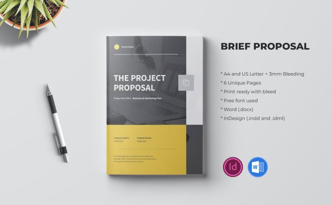 6个高品质简约品牌手册画册宣传册杂志VI设计模板