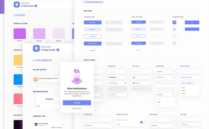 一套成熟完整的UI组件样式素材包