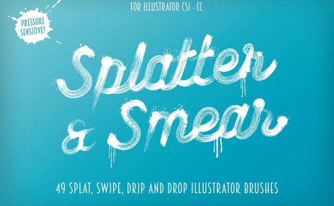 时尚高端中国风毛笔字书法水墨风格的illustrator笔刷