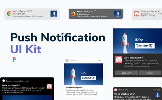 一套小众的以推送通知为主题的UI素材包