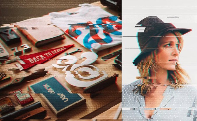 又酷又时尚抖音风高端浮雕毛刺高科技质感PHOTHOSP图层样式