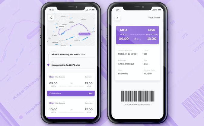 机票预订应用程序APP UI