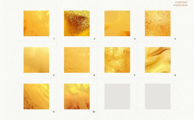 10个土豪金高端金色背景底纹纹理素材包