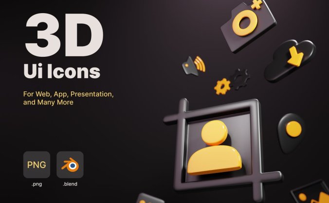 30个高品质大黄蜂配色多用途高端专业3D立体ICON图标素材包