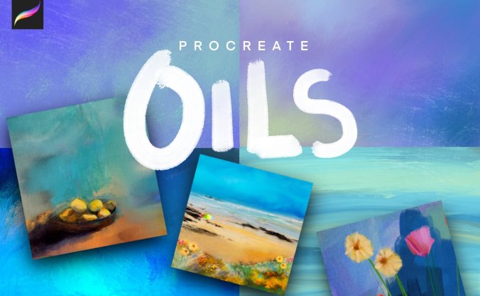 时尚高端Procreate艺术家手绘油画水粉水墨画笔刷合集