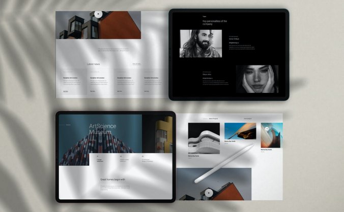 时尚高端的iPad Pro和Paper Scene Generator UI样机PSD素材包