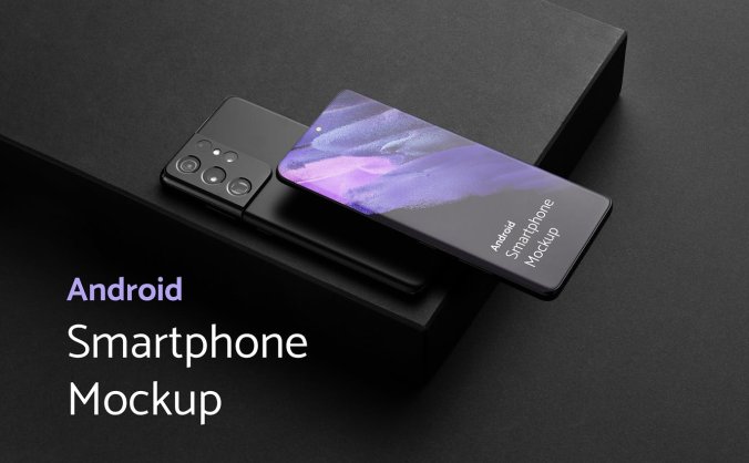 一套高端时尚的安卓手机APP UI样机PSD模板素材