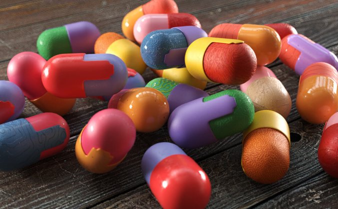 500组高品质常用Redshift木纹塑料玻璃材质预设C4D素材