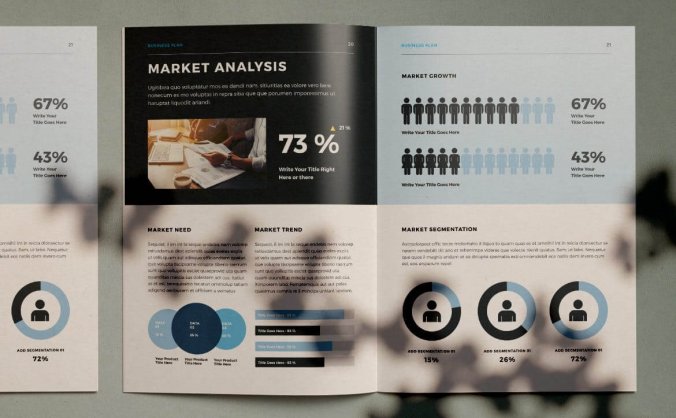 时尚高端大数据业务品牌宣传册VI手册房地产楼书设计素材模板