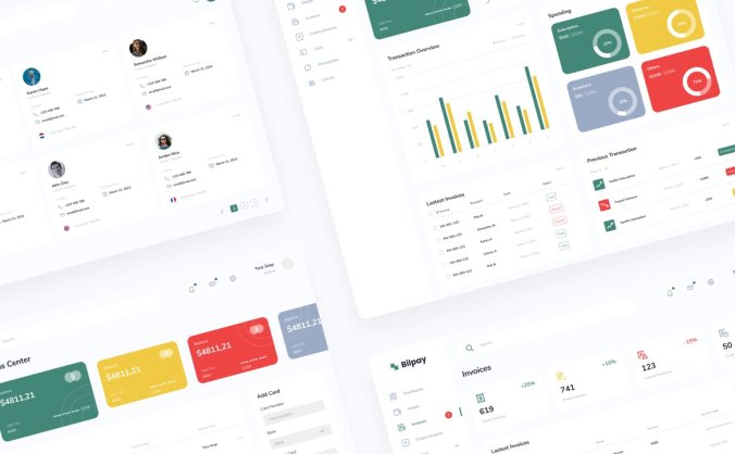 16个支付相关的后台管理网站UI素材