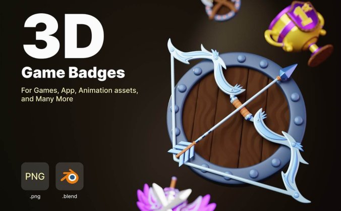 25个逼真质感游戏高品质3D立体图标icon合集