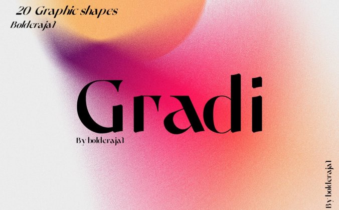 时尚清新的幻彩渐变颗粒纹理背景图片包