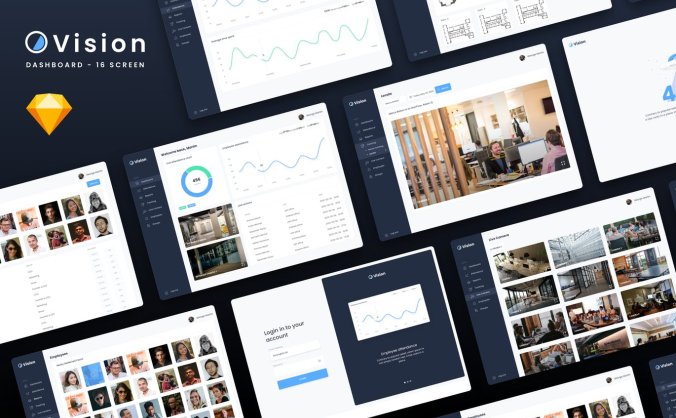 一套完整的员工管理后台管理素材模板
