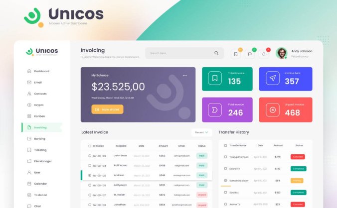 14个绿色调专业企业OA后台管理UI界面模板素材