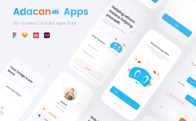 AI智能聊天机器人APP UI KITS素材