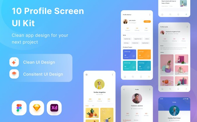 10个关于个人设置的APP UI KIT素材包