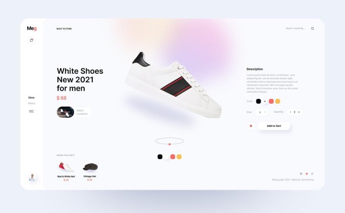 一套风格简洁的服装饰品电商类APP UI kit素材包