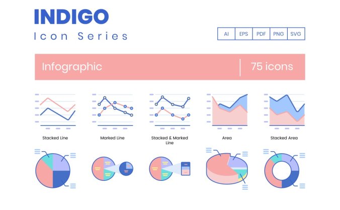 75个信息图表图标ICON素材合集