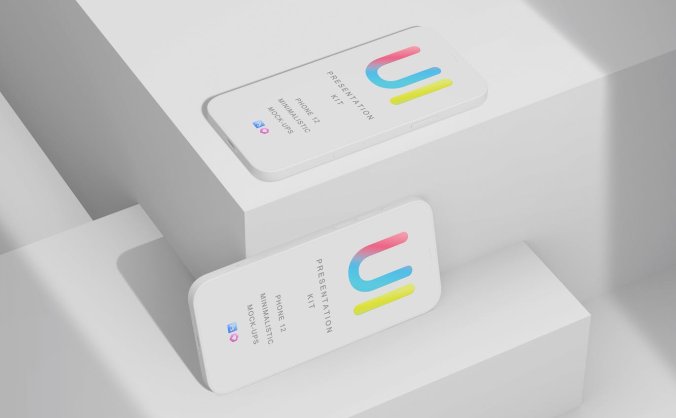 逼真高品质iPhone 12样机展示PSD素材包