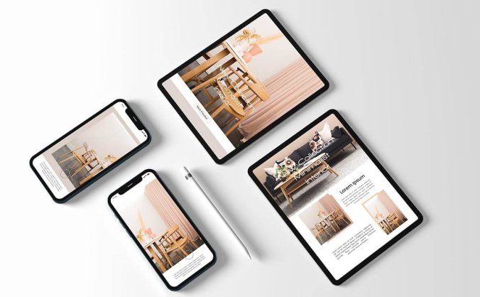 iPhone 12手机和平板PSD样机素材