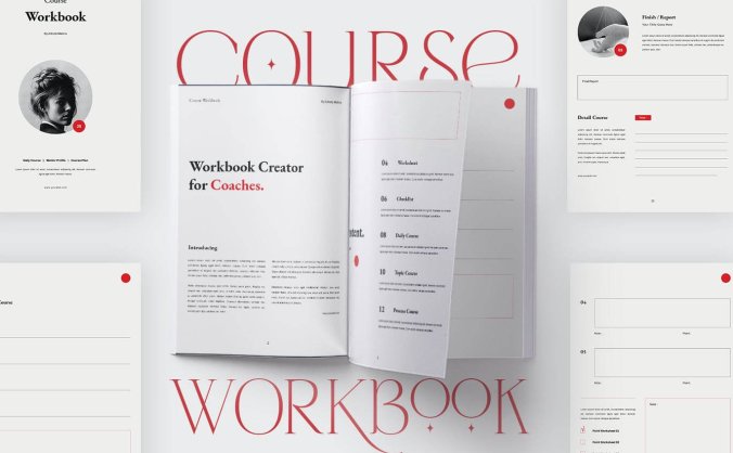 一套简约通用课程作业本表格设计宣传册VI设计模板素材