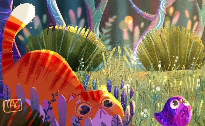 会用光影效果的插画设计师有多强?作品轻松破万赞