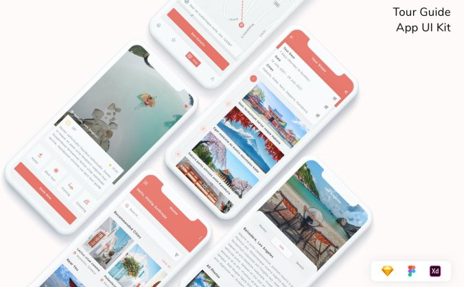 旅行向导页面App UI工具包