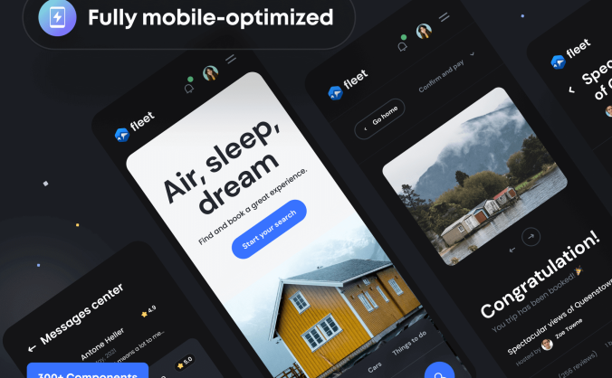 精品素材：一套旅行购物类UI界面设计素材包