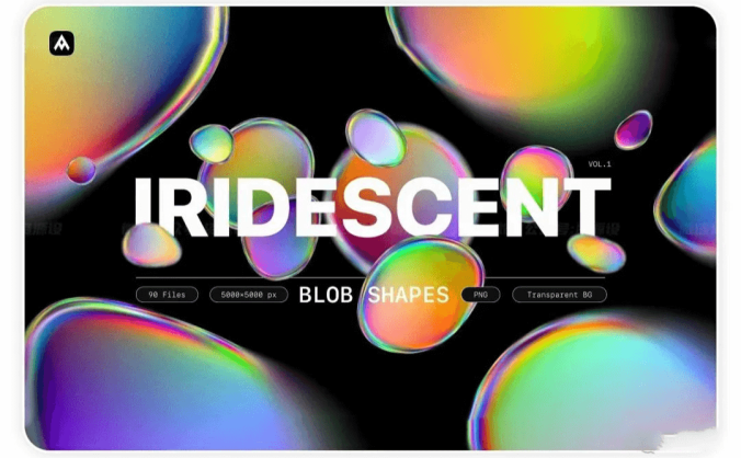 有了这些素材,我才发现国外大神玩这种渐变原来这么简单…