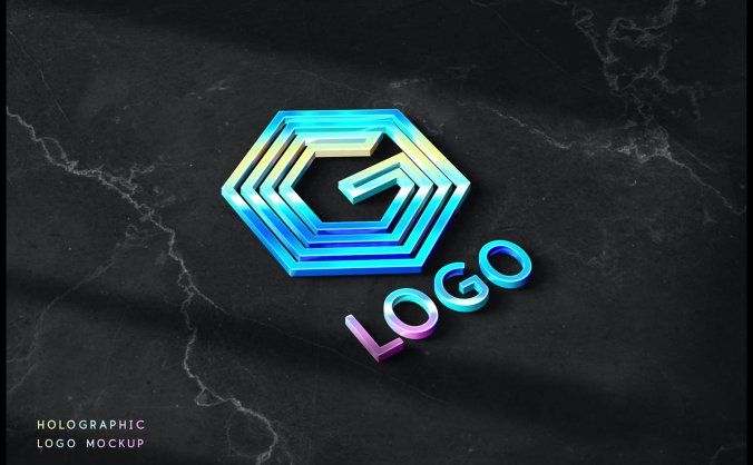 全息标识LOGO产品PSD模型素材