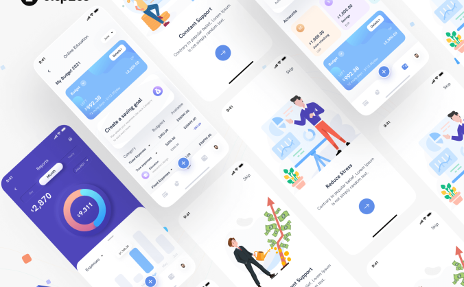 28个金融程序类APP UI KIT素材包