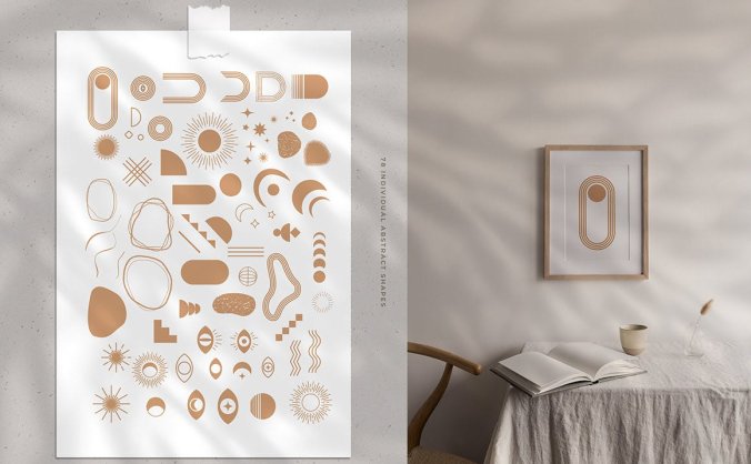 78个优雅抽象的女性艺术线条矢量插画海报设计素材包