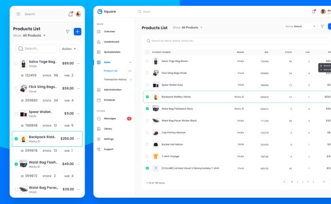 产品列表后台管理UI素材模版