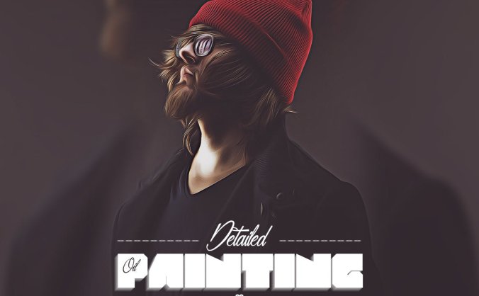 一键生成油画效果的photoshop动作预设