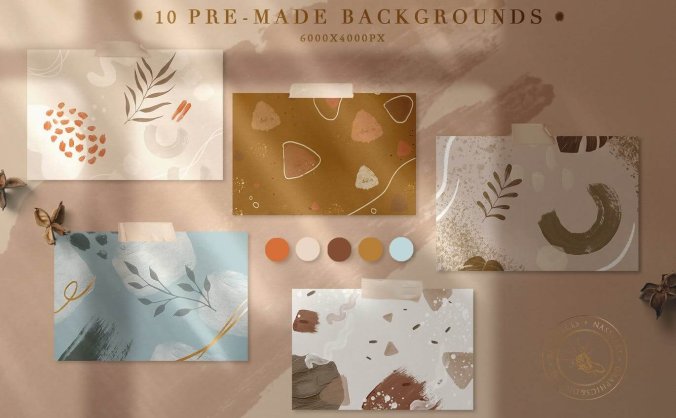 90个抽象的Procreate和PS笔刷素材下载