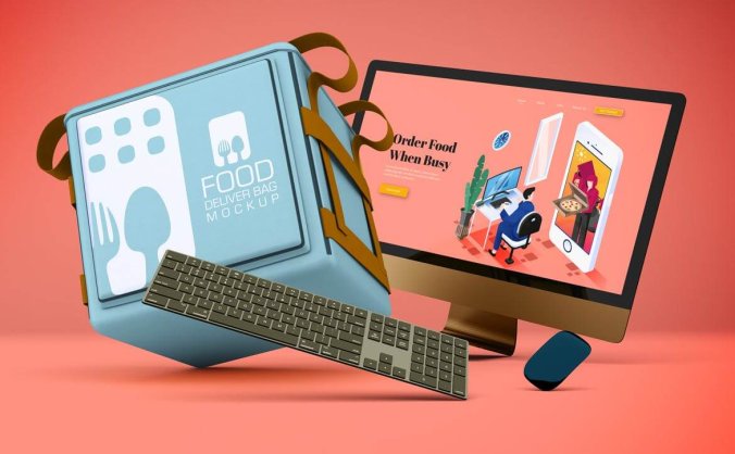 iMac电脑样机PSD素材下载