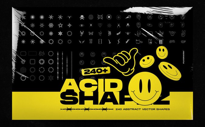 一套抽象形状/徽标/表情/图标矢量图标素材