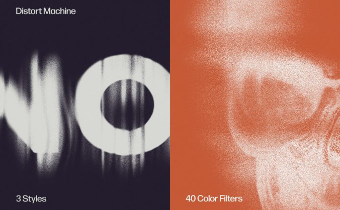 一键生成3种扭曲沙子风格Photoshop艺术效果