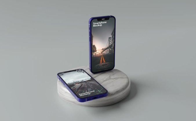 一套高端手机产品展示PSD素材