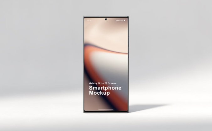 一套少见的手机Galaxy Note20 屏幕手机样机场景PSD素材