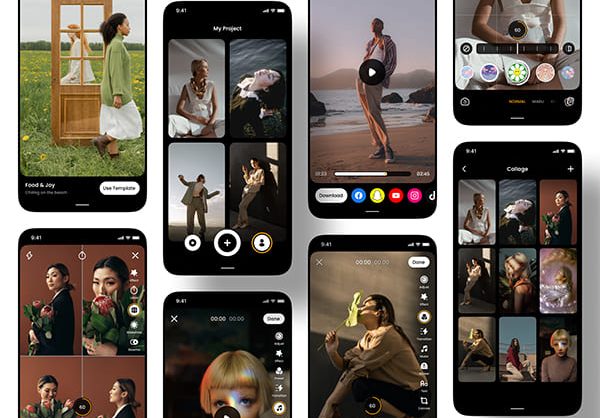 40多个高端拍照摄影图片管理类APP UI KIT素材包