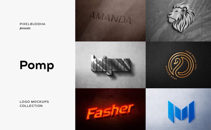 高端企业级品牌VI标志Logo样机素材包（PSD）