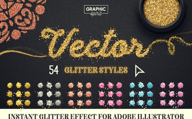 可用于Illustrator的矢量AI闪光效果素材