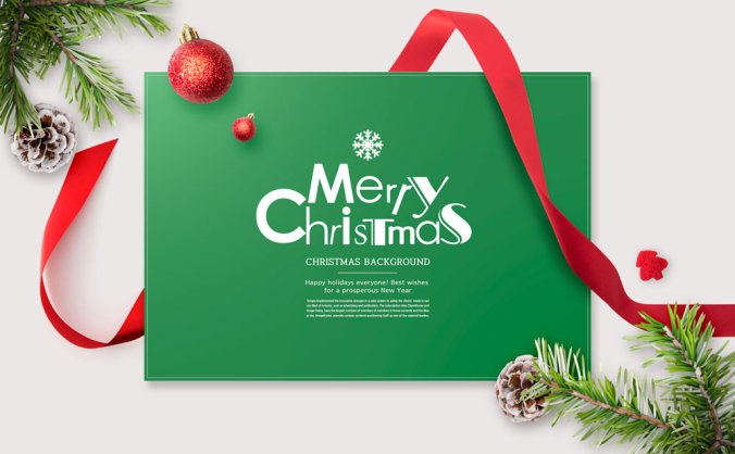 圣诞节海报PSD模板