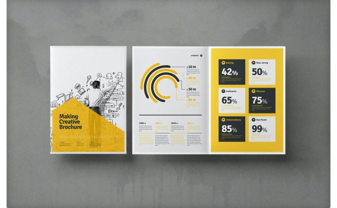 专业的宣传册画册杂志房地产楼书VI设计模板