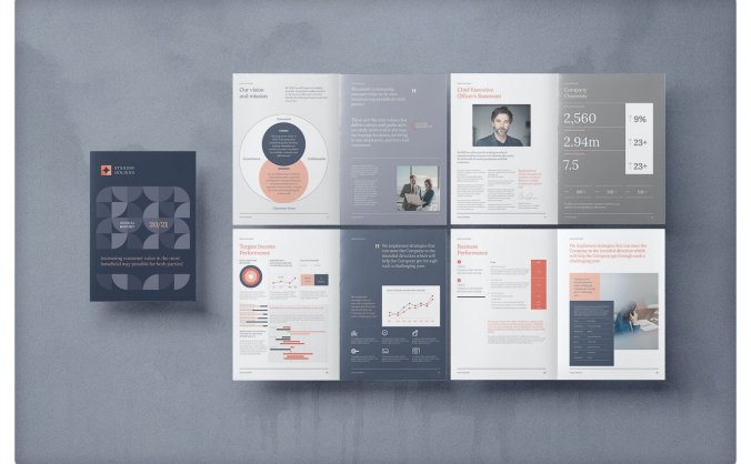 高品质VI宣传册画册版式设计模板