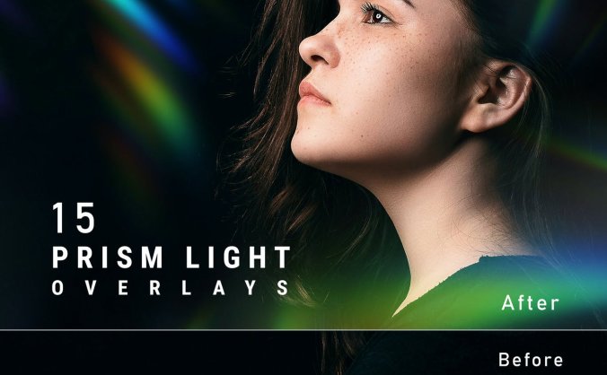 15个绚丽渐变配色镜头光晕背景纹理PS动作预设